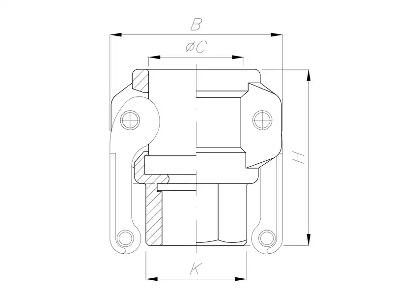 Coupler Female Threaded with Thread Seal
